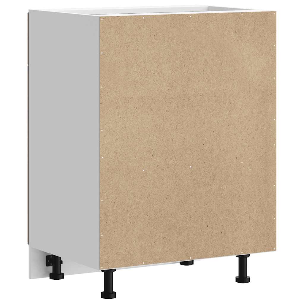 Base da Cucina Porto Rovere Fumo in Legno Multistrato - homemem39