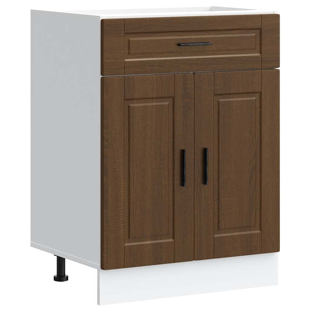 Base da Cucina Porto Rovere Marrone in Legno Multistrato - homemem39