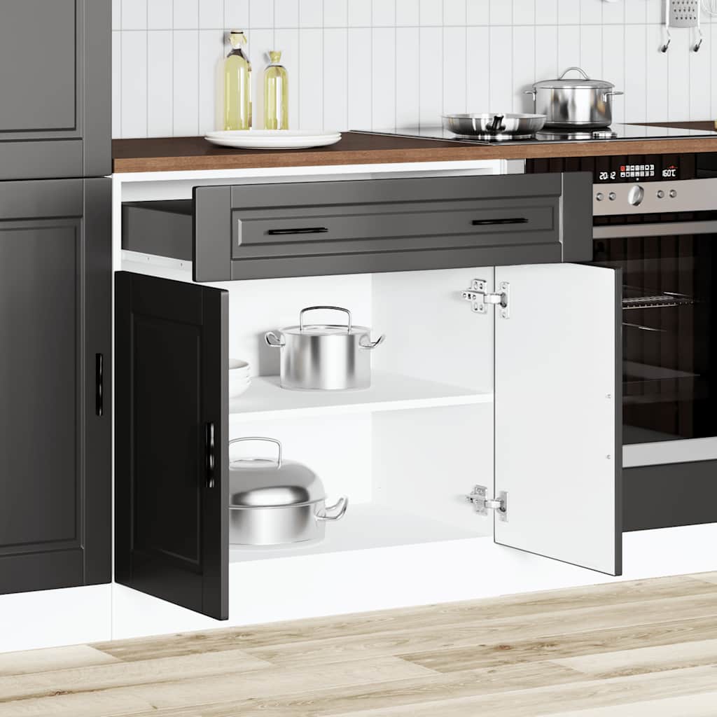 Base da Cucina Porto Nero in Legno Multistrato - homemem39