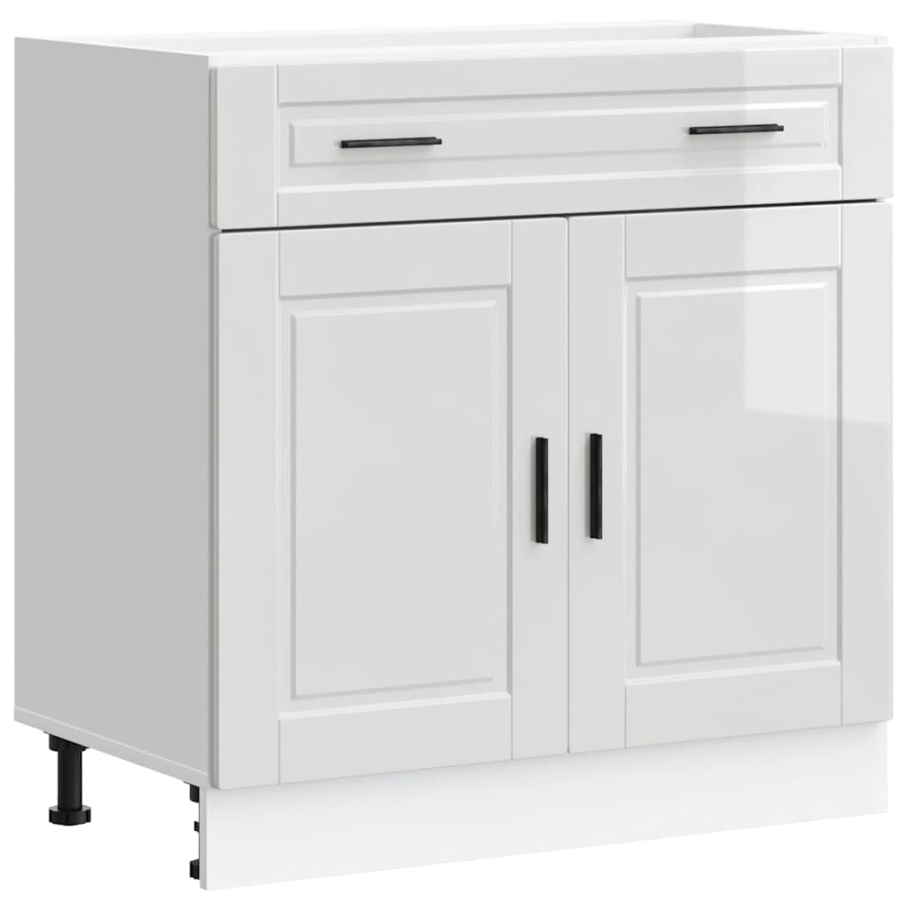Base da Cucina Porto Bianco Lucido in Legno Multistrato - homemem39
