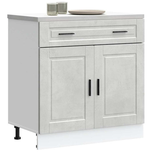 Base da Cucina Porto Grigio Cemento in Legno Multistrato - homemem39