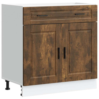 Base da Cucina Porto Rovere Fumo in Legno Multistrato - homemem39