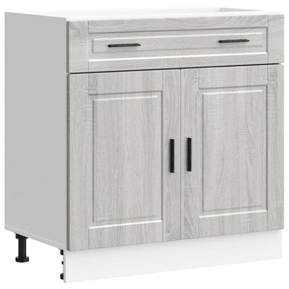 Base da Cucina Porto Grigio Sonoma in Legno Multistrato - homemem39