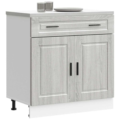 Base da Cucina Porto Grigio Sonoma in Legno Multistrato - homemem39