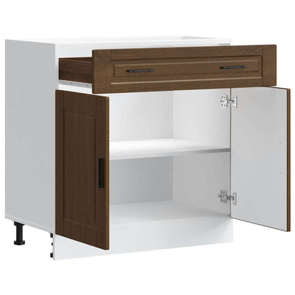 Base da Cucina Porto Rovere Marrone in Legno Multistrato - homemem39