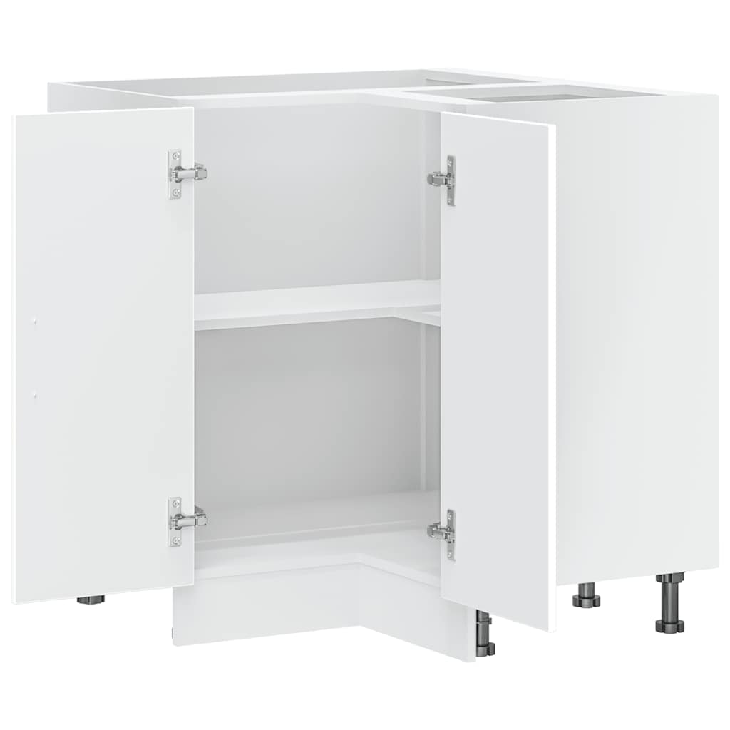 Base ad Angolo Cucina Porto Bianco in Legno Multistrato - homemem39