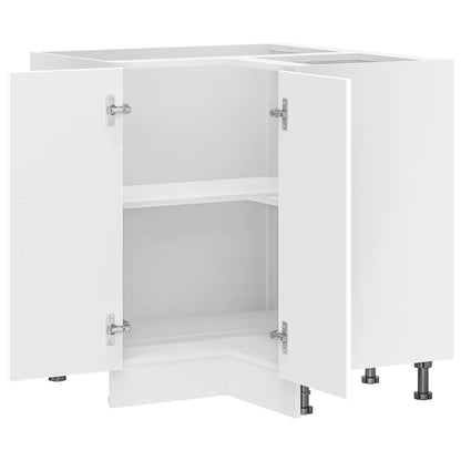 Base ad Angolo Cucina Porto Bianco in Legno Multistrato - homemem39
