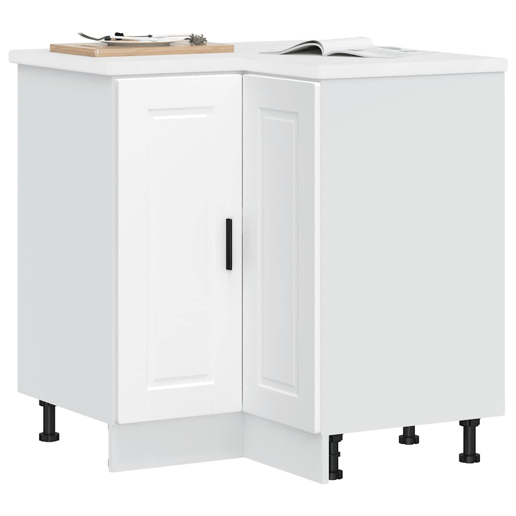 Base ad Angolo Cucina Porto Bianco in Legno Multistrato - homemem39