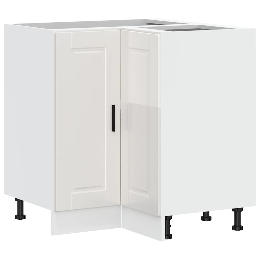 Base ad Angolo Cucina Porto Bianco Lucido in Legno Multistrato - homemem39