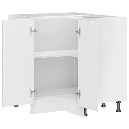 Base ad Angolo Cucina Porto Bianco Lucido in Legno Multistrato - homemem39