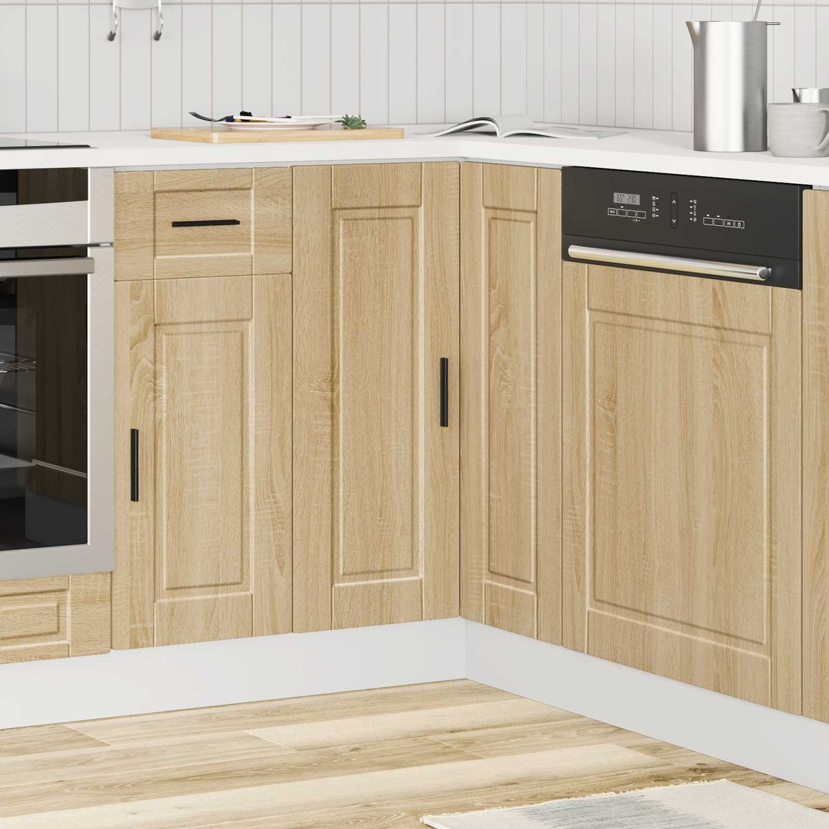Base ad Angolo Cucina Porto Rovere Sonoma in Legno Multistrato