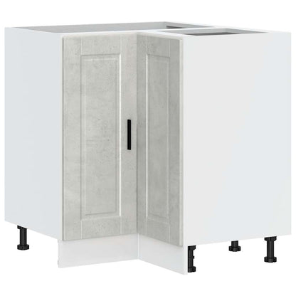 Base ad Angolo Cucina Porto Grigio Cemento in Legno Multistrato - homemem39