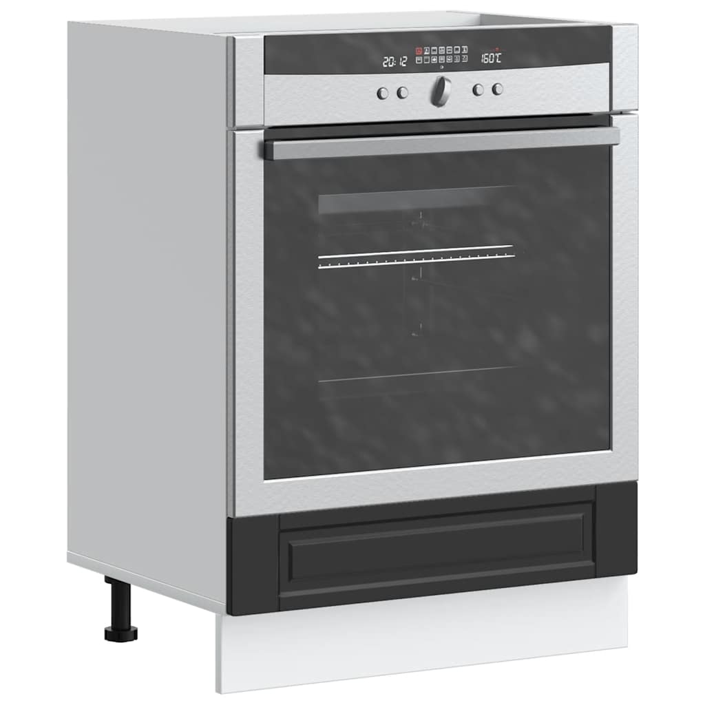Armadio per Forno Porto Nero in Legno Multistrato - homemem39