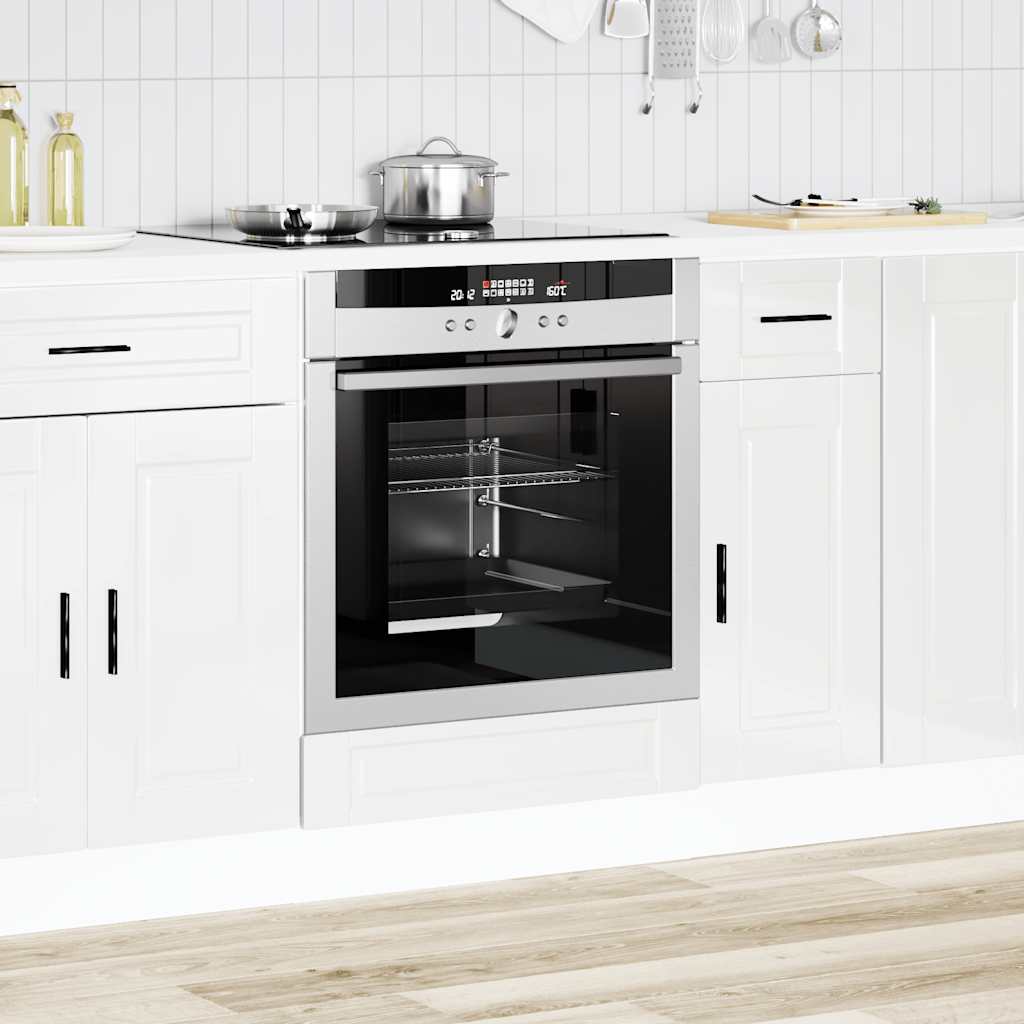 Armadio per Forno Porto Bianco Lucido in Legno Multistrato - homemem39