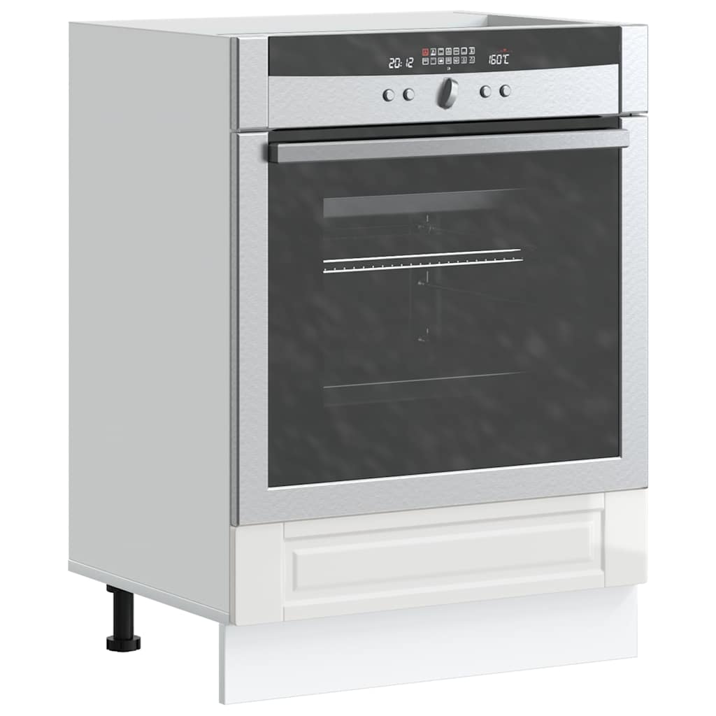 Armadio per Forno Porto Bianco Lucido in Legno Multistrato - homemem39