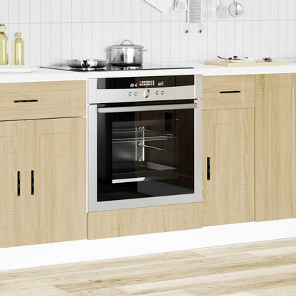 Armadio per Forno Porto Rovere Sonoma in Legno Multistrato - homemem39