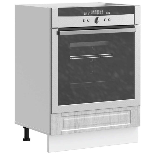 Armadio per Forno Porto Grigio Sonoma in Legno Multistrato - homemem39