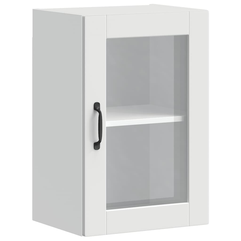 Pensile da Cucina con Porta in Vetro Porto Bianco - homemem39