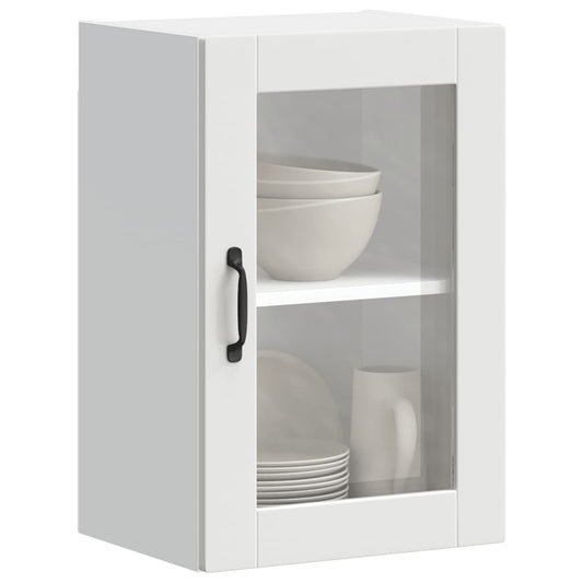 Pensile da Cucina con Porta in Vetro Porto Bianco - homemem39
