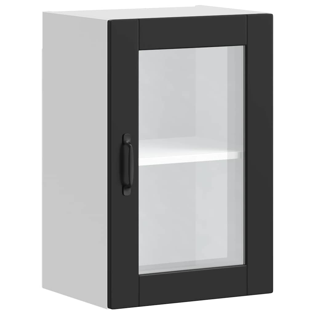 Pensile da Cucina con Porta in Vetro Porto Nero - homemem39