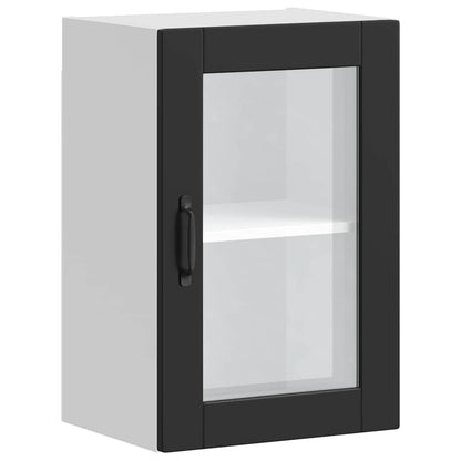 Pensile da Cucina con Porta in Vetro Porto Nero - homemem39