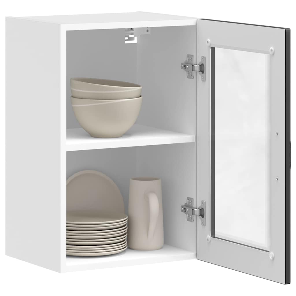 Pensile da Cucina con Porta in Vetro Porto Nero - homemem39