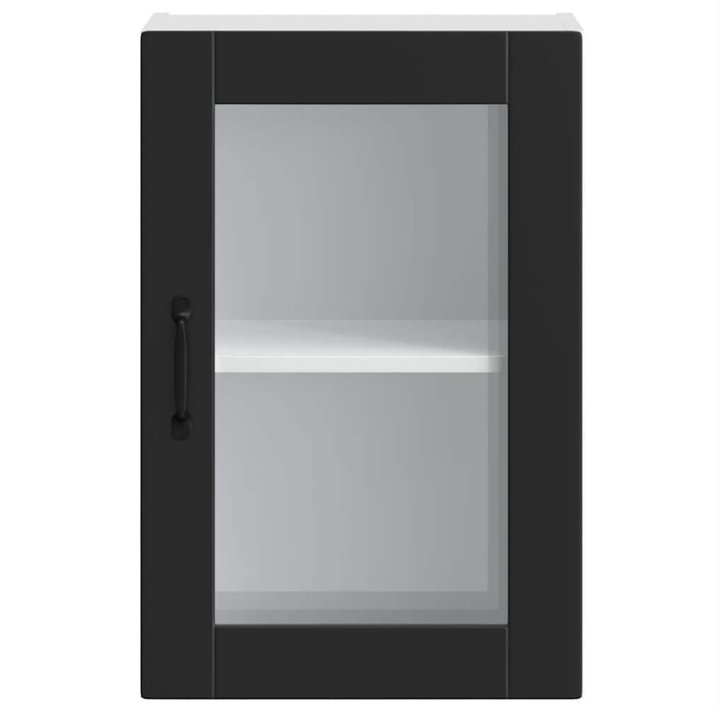 Pensile da Cucina con Porta in Vetro Porto Nero - homemem39