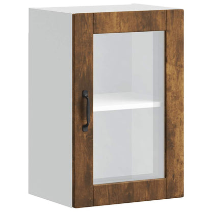 Pensile da Cucina con Porta in Vetro Porto Rovere Fumo - homemem39