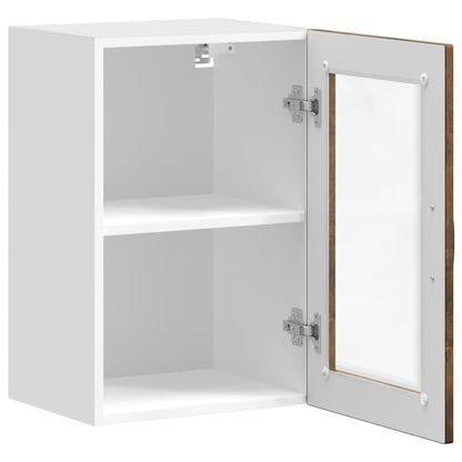 Pensile da Cucina con Porta in Vetro Porto Rovere Fumo - homemem39