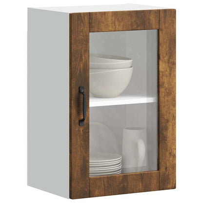 Pensile da Cucina con Porta in Vetro Porto Rovere Fumo - homemem39