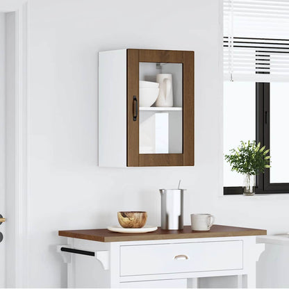 Pensile da Cucina con Porta in Vetro Porto Rovere Marrone - homemem39