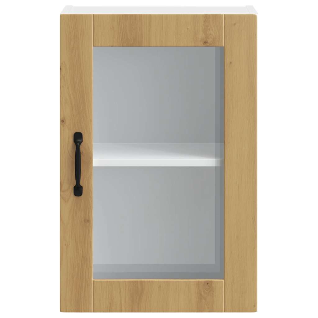 Pensile da Cucina con Porta in Vetro Porto Rovere Artigianale - homemem39