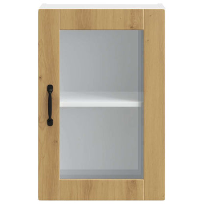 Pensile da Cucina con Porta in Vetro Porto Rovere Artigianale - homemem39