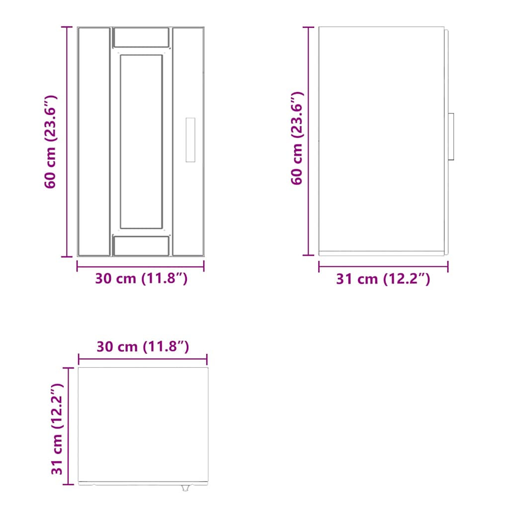 Pensile da Cucina Porto Bianco in Legno Multistrato - homemem39