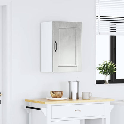 Pensile da Cucina Porto Grigio Cemento in Legno Multistrato - homemem39