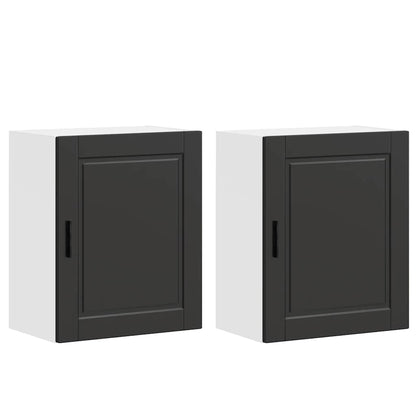 Pensili da Cucina 2 pz Porto Nero in Legno Multistrato - homemem39