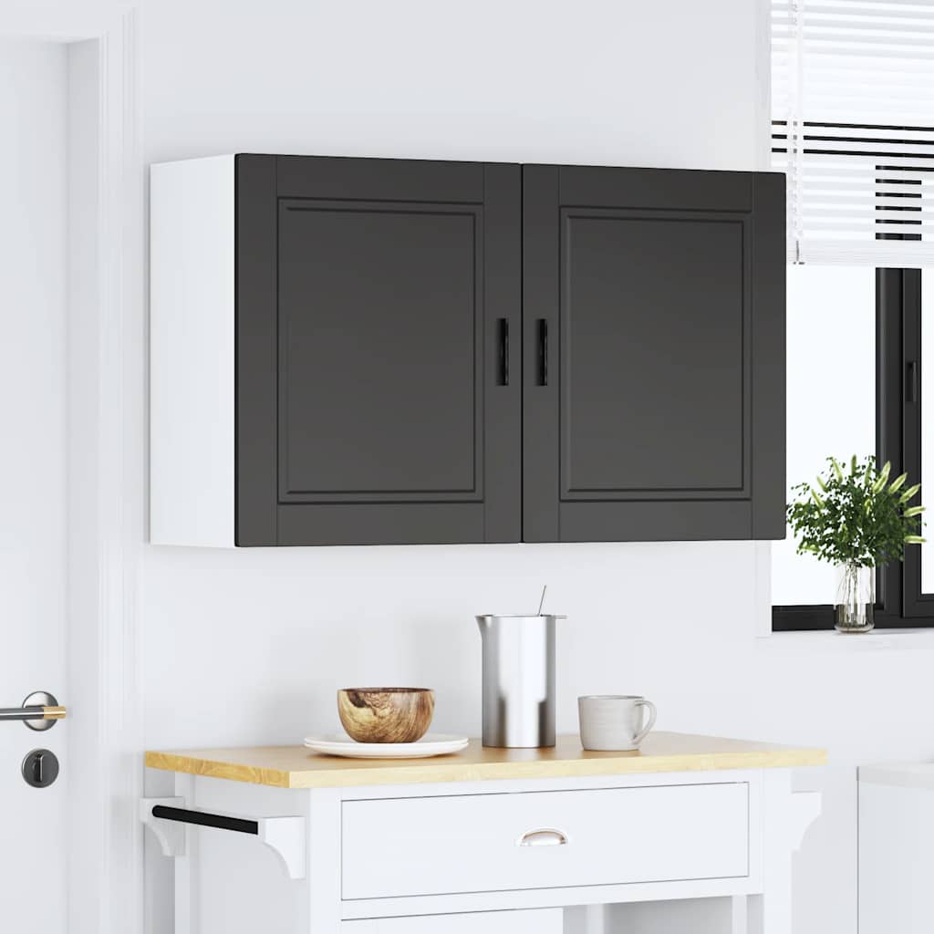 Pensili da Cucina 2 pz Porto Nero in Legno Multistrato - homemem39
