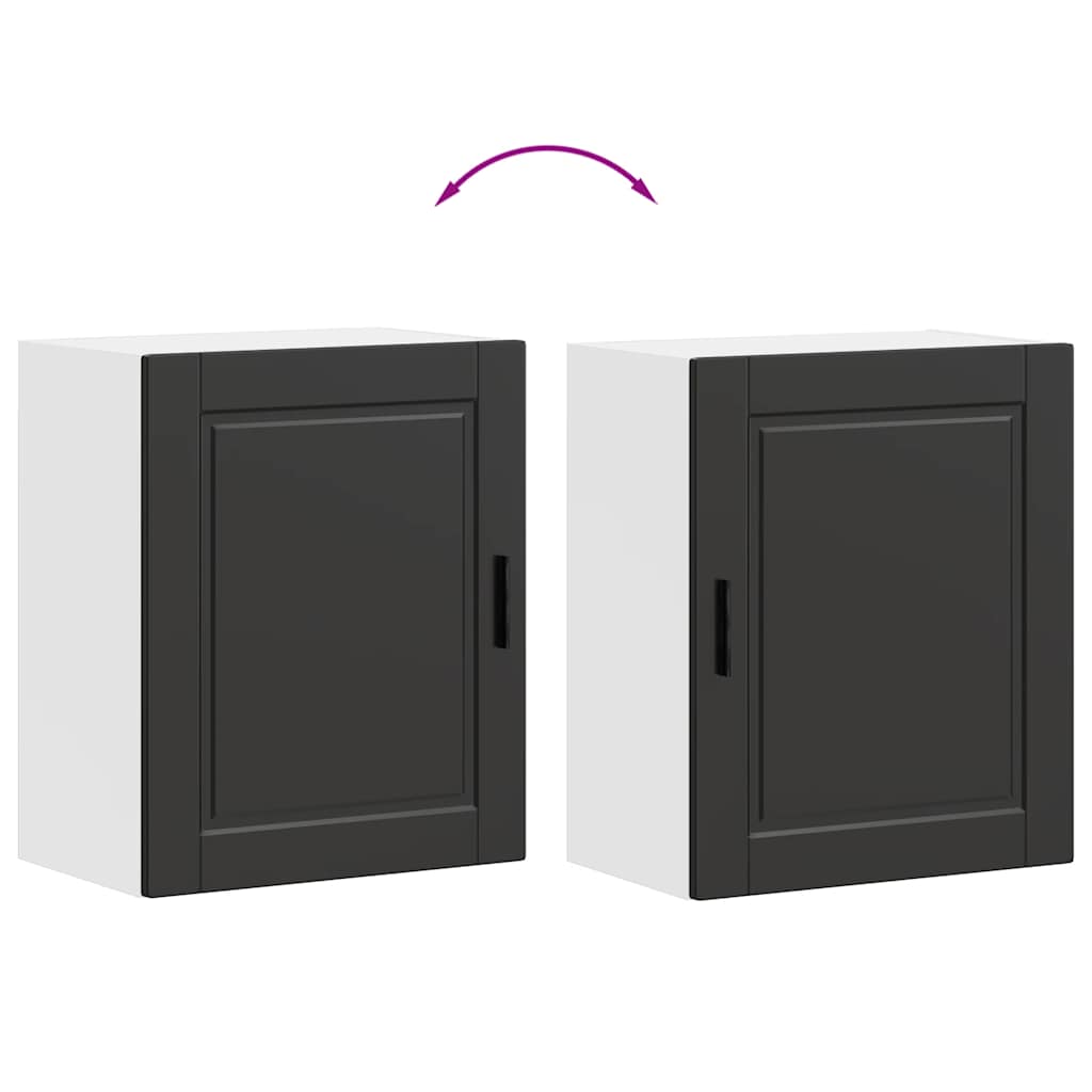 Pensili da Cucina 2 pz Porto Nero in Legno Multistrato - homemem39