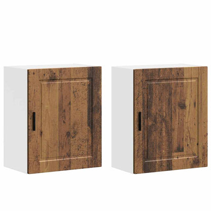 Pensili da Cucina 2 pz Porto Legno Antico in Legno Multistrato - homemem39