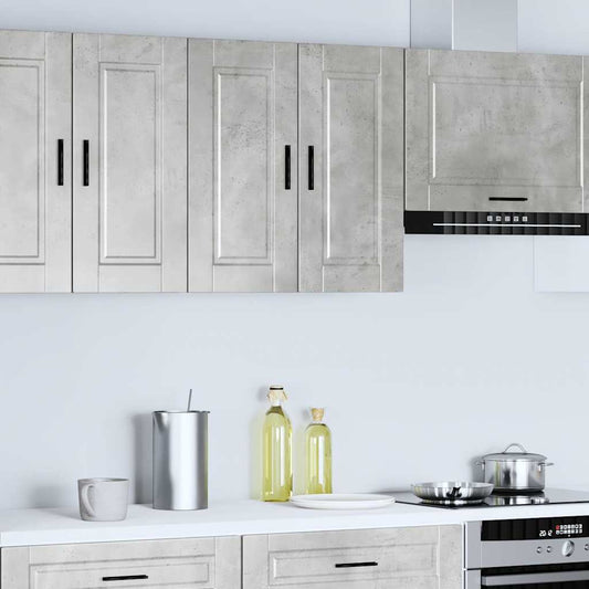 Pensile da Cucina Porto Grigio Cemento in Legno Multistrato - homemem39