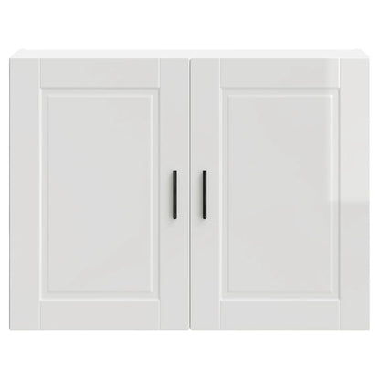 Pensile da Cucina Porto Bianco Lucido in Legno Multistrato - homemem39