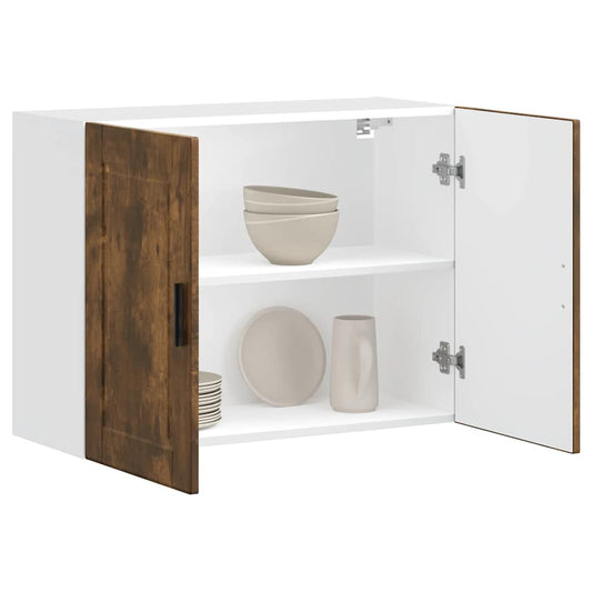 Pensile da Cucina Porto Rovere Fumo in Legno Multistrato - homemem39