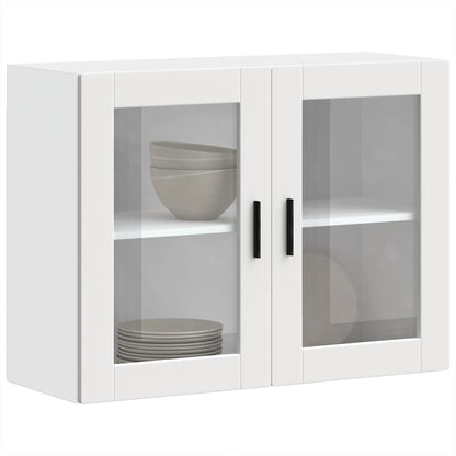 Pensile da Cucina con Porta in Vetro Porto Bianco - homemem39