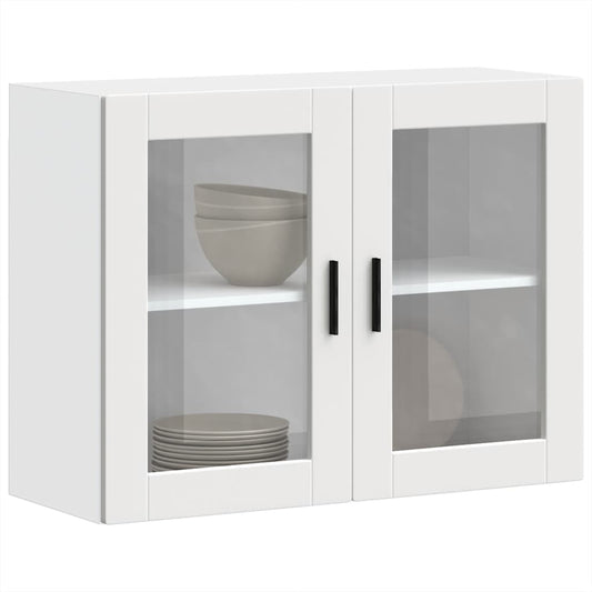 Pensile da Cucina con Porta in Vetro Porto Bianco - homemem39