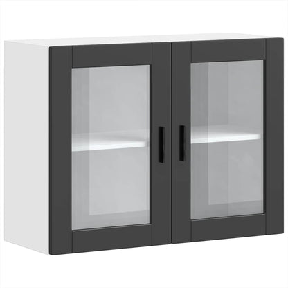 Pensile da Cucina con Porta in Vetro Porto Nero - homemem39
