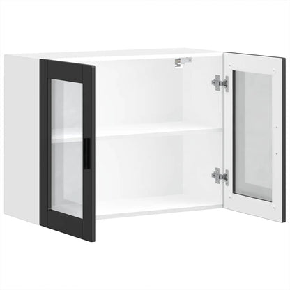 Pensile da Cucina con Porta in Vetro Porto Nero - homemem39