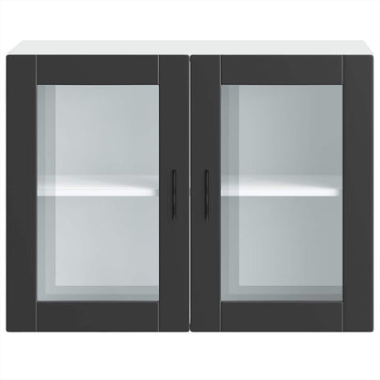 Pensile da Cucina con Porta in Vetro Porto Nero - homemem39
