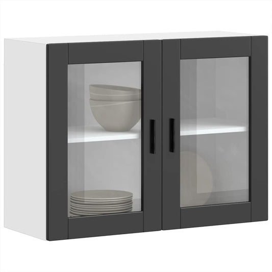 Pensile da Cucina con Porta in Vetro Porto Nero - homemem39