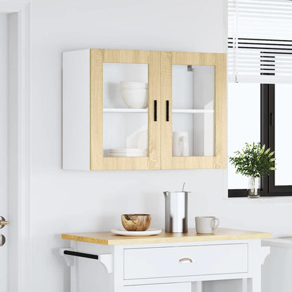 Pensile da Cucina con Porta in Vetro Porto Rovere Sonoma