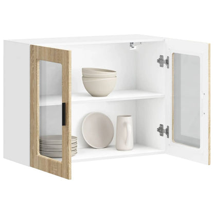 Pensile da Cucina con Porta in Vetro Porto Rovere Sonoma